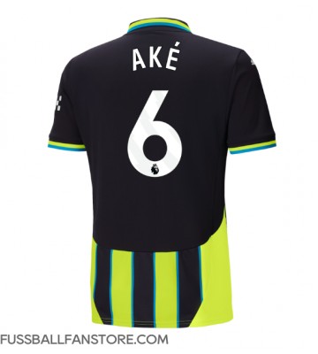 Manchester City Nathan Ake #6 Replik Auswärtstrikot 2024-25 Kurzarm